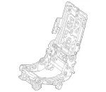 1669205814 - Rear Seat: Seat Frame Base for Mercedes-Benz Image