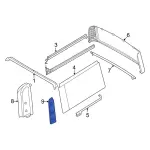 M2DZ78255A35AA - Body: Inner Molding for Ford: Bronco Image