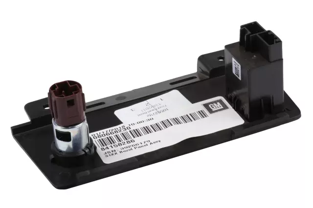 Jet Black Front Floor Console Accessory Trim Plate - GM (84158286)