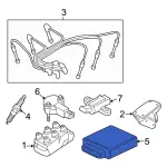 YU7Z12A650PA - Engine: Engine Control Module (ECM) for Ford: Ranger Image
