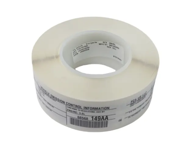 Vehicle Emission Control Information Label - Mopar (68568149AA)