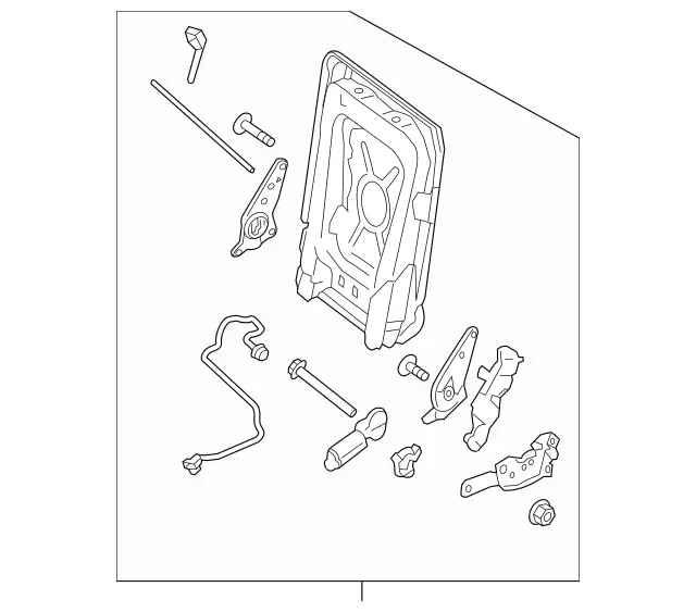 1649303271 - Folding Seat/Center Seat: Backrest for Mercedes-Benz: GL320, GL350, GL450, GL550, GL63 AMG, GLS350d, GLS450, GLS550, GLS63 AMG Image image