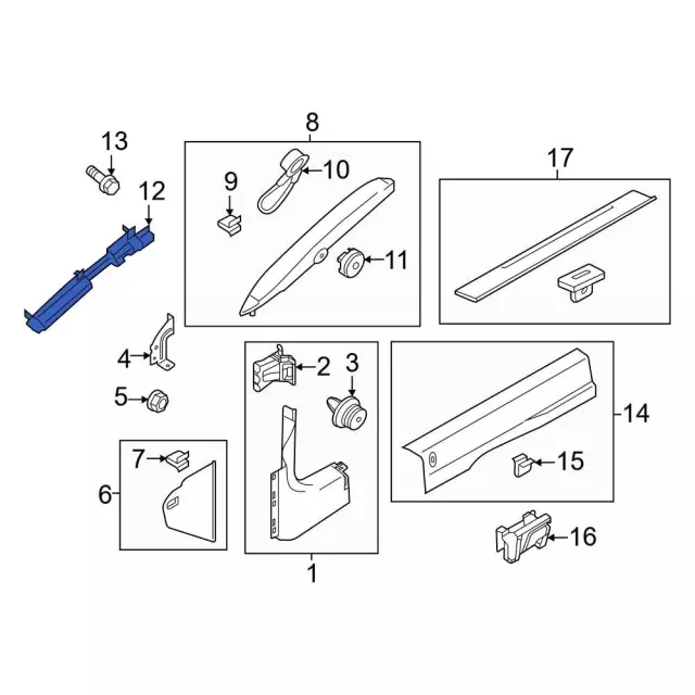 Radio Speaker Bracket - Ford (FR3Z-63026A53-A)
