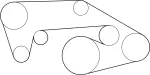 11720JK20A - Cooling System: Serpentine Belt for Infiniti Image