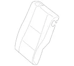 21392025048S77 - Body: Seat Back Cover for Mercedes-Benz Image