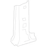 2176300510 - : Hinge Pillar Reinforced for Mercedes-Benz Image