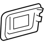 9L3Z1626604DL - Body: Handle, Outside for Lincoln: Mark LT Image