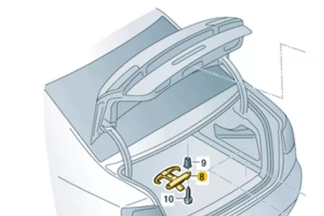 6Y5867615CQTC - : Grocery Hooks - Coupe for Audi: A6, A6 Quattro, A8 Quattro, S6, S8 Image