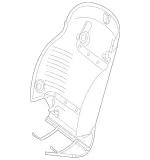 23191006393D93 - Body: Seat Back Panel for Mercedes-Benz Image