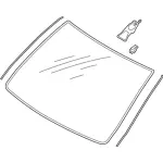 KJ7Z7803100B - : Windshield for Lincoln: MKC Image