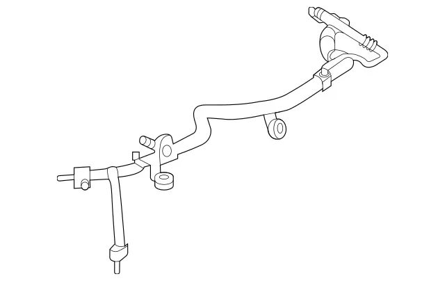 167830900264 - Heating and Ventilation: Refrigerant Line for Mercedes-Benz: GLE350, GLE450, GLE450e, GLE53 AMG, GLE580, GLE63 AMG S, GLS450, GLS580, GLS63 AMG, Maybach GLS600 Image image