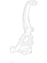 2313320801 - Front Axle: Steering Knuckle for Mercedes-Benz Image