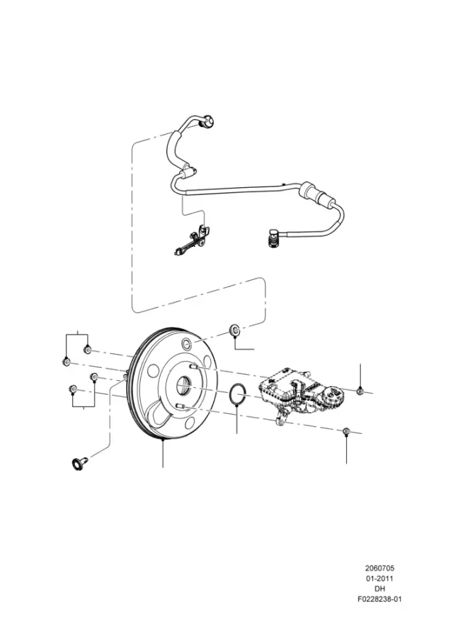 BV6Z2005B - Body: Booster Assembly for Ford Image
