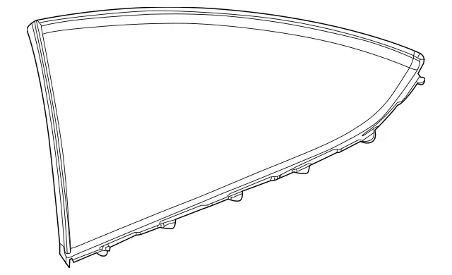 204670671264 - : Side Window, Fixed for Mercedes-Benz: C250, C350, C63 AMG Image