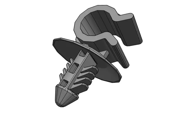 22695408 - Body: Release Cable Clip for Buick: Lucerne, Regal Sportback, Regal TourX | Cadillac: DTS | Chevrolet: Camaro, Captiva Sport, Colorado, HHR, Silverado 1500, Silverado 2500 HD, Silverado 3500 HD | GMC: Canyon, Sierra 1500, Sierra 2500 HD, Sierra 3500 HD Image