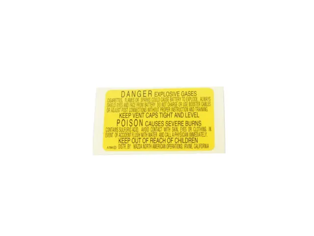 68336550AA - Labels: Battery Warning Label for Fiat: 124 Spider Image