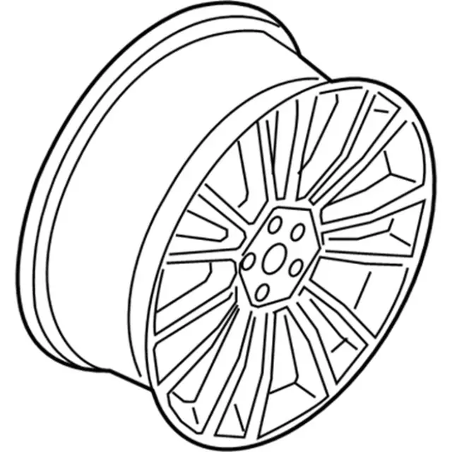 GD9Z1007B - : Wheel, Alloy for Lincoln: Continental Image