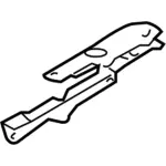 7A1Z14A301A - Body: Bracket for Lincoln: MKX Image