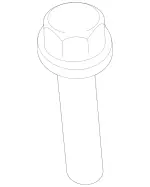 304017006028 - : Center Bracket Lower Bolt for Mercedes-Benz Image