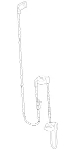 2215400008 - Springs, Suspension and Hydraulics: Electrical Wiring Harness for Mercedes-Benz Image