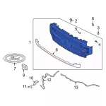 LC3Z8200BA - : Grille Assembly for Ford: F-250 Super Duty, F-350 Super Duty, F-450 Super Duty Image