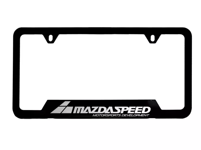 BLMS83C10 - Exterior: License Plate Frame, Mazdaspeed Logo for Mazda: 3, 6, CX-3, CX-9, MX-5 Miata Image