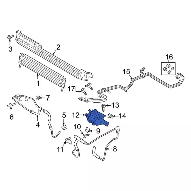 ML3Z7869B - : Oil Cooler for Ford: F-150 Image