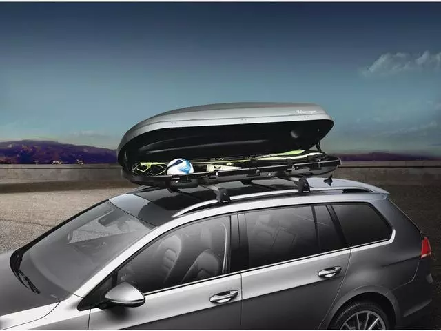 NPN071048 - Hauling: Base Carrier Bars And Cargo Box Attachment for Volkswagen: Golf Alltrack, Golf SportWagen Image