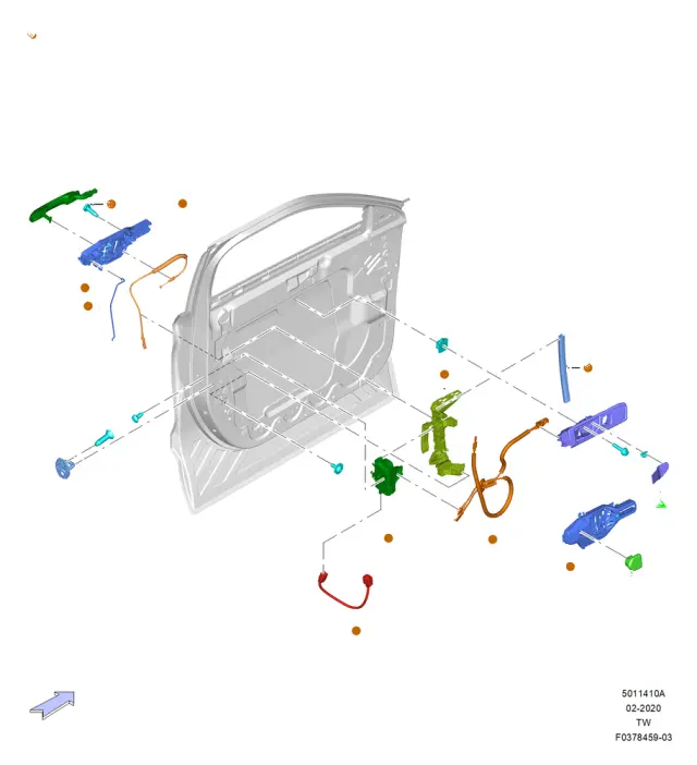 MB5Z78219A64D - Body: Latch Assembly for Ford Image