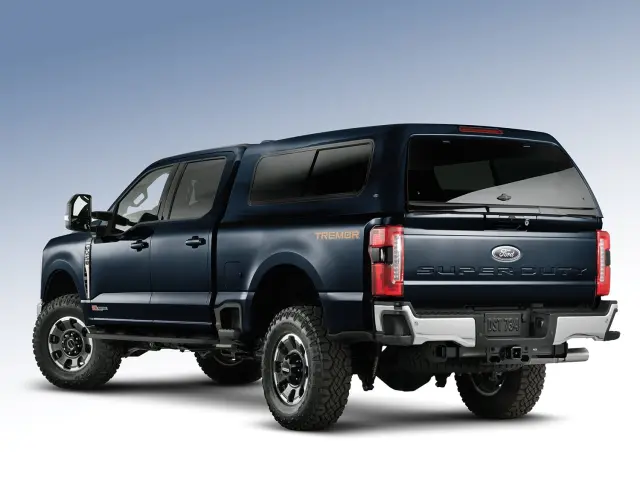 VPC3Z99501A42BG - Exterior: Antimatter Blue Sport Bed Cap For 8.0 Bed for Ford: E-350 Super Duty, E-450 Super Duty, F-250 Super Duty, F-350 Super Duty, F-450 Super Duty, F-550 Super Duty Image