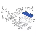 ML3Z1863222A - Body: Seat Cushion Pad for Ford: F-150, F-250 Super Duty, F-350 Super Duty, F-450 Super Duty Image