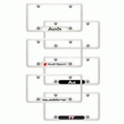 Slimline License Plate Frame With Audi Rings - Audi (ZAW-071-801-D)