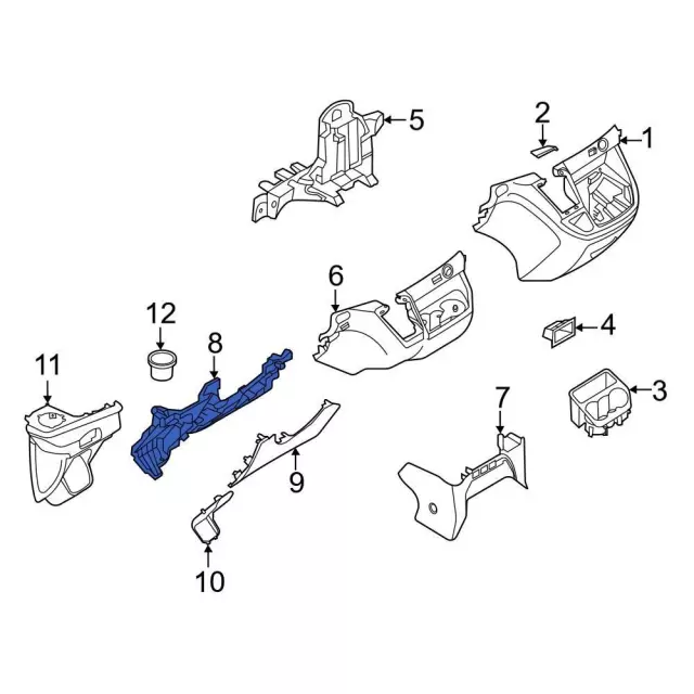 MK4Z6104503C - Body: Reinforcement for Ford Image