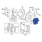 LK4Z1104D - : Front Hub &amp; Bearing for Ford Image