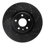 63354073R - : DFC Brake Rotor - Drilled and Slotted - Black for DYNAMIC FRICTION Image