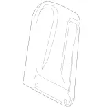20991016397J48 - Body: Seat Back Panel for Mercedes-Benz Image