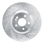 63163185R - : DFC Brake Rotor - Drilled and Slotted - Silver for DYNAMIC FRICTION Image