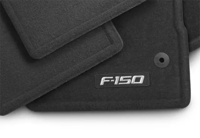 JL3Z1513086AB - : 2015 Ford F150 Regular Cab Carpeted Black Front Row Floor Mats OEM FL3Z1513086AB for Ford Image