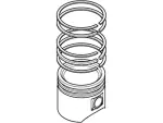 2M5Z6148AA - Engine: Engine Piston Ring for Ford: Focus Image