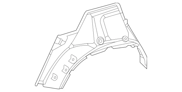1676309503 - Side Panels: Wheel Housing for Mercedes-Benz: GLS450, GLS580, GLS63 AMG, Maybach GLS600 Image image