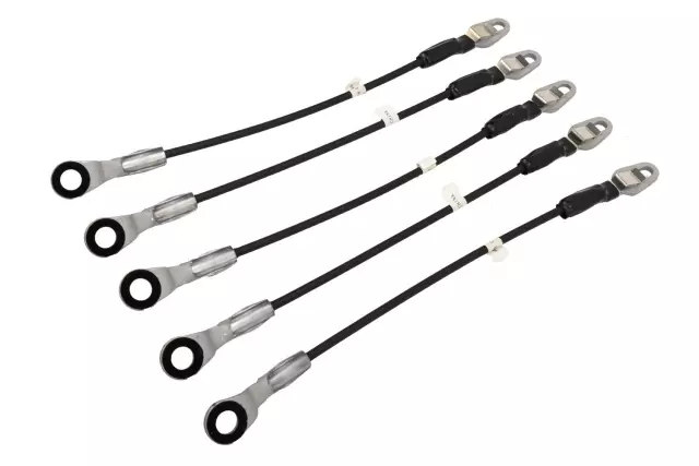 88980510 - : Driver Side Tailgate Cable for Cadillac: Escalade EXT | Chevrolet: Avalanche 1500, Avalanche 2500, Silverado 1500, Silverado 1500 Classic, Silverado 1500 HD, Silverado 1500 HD Classic, Silverado 2500, Silverado 2500 HD, Silverado 2500 HD Classic, Silverado 3500, Silverado 3500 Classic, Silverado 3500 HD | GMC: Sierra 1500, Sierra 1500 Classic, Sierra 1500 HD, Sierra 1500 HD Classic, Sierra 2500, Sierra 2500 HD, Sierra 2500 HD Classic, Sierra 3500, Sierra 3500 Classic, Sierra 3500 HD | Hummer: H2, H3 Image