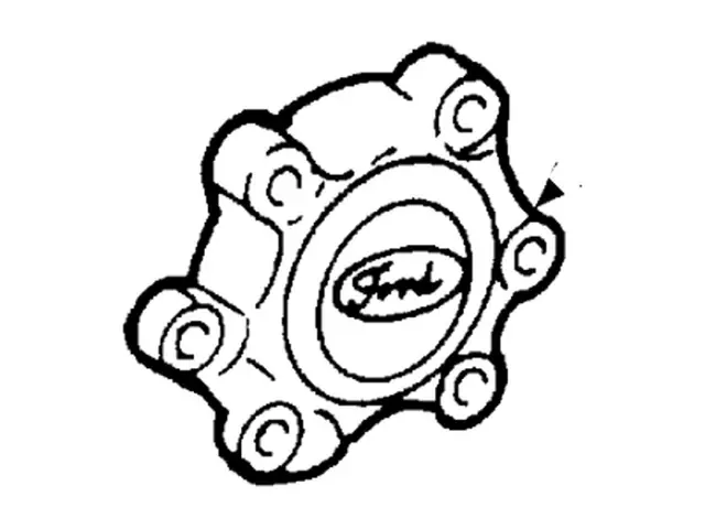 YC3Z1130EA - Suspension: Wheel Cap for Ford: Excursion, F-250 Super Duty, F-350 Super Duty, F-450 Super Duty, F-550 Super Duty Image