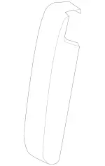 20592011609H15 - Body: Center Cover for Mercedes-Benz Image