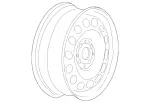 2214000702 - : Wheel Spare for Mercedes-Benz: CL63 AMG, CL65 AMG, S63 AMG Image