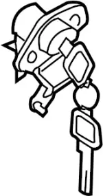 H4660CR900 - : Lock Cylinder for INFINITI: M45 Image