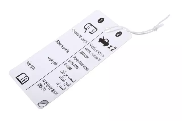 84160386 - : Hood Secondary Latch Release Lever Locator Label for GM Image