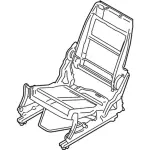 DT1Z3860033A - Body: Seat Frame for Ford: Transit Connect Image