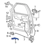 F65Z1522600AA - Body: Handle, Inside for Ford: F-150, F-250 Image