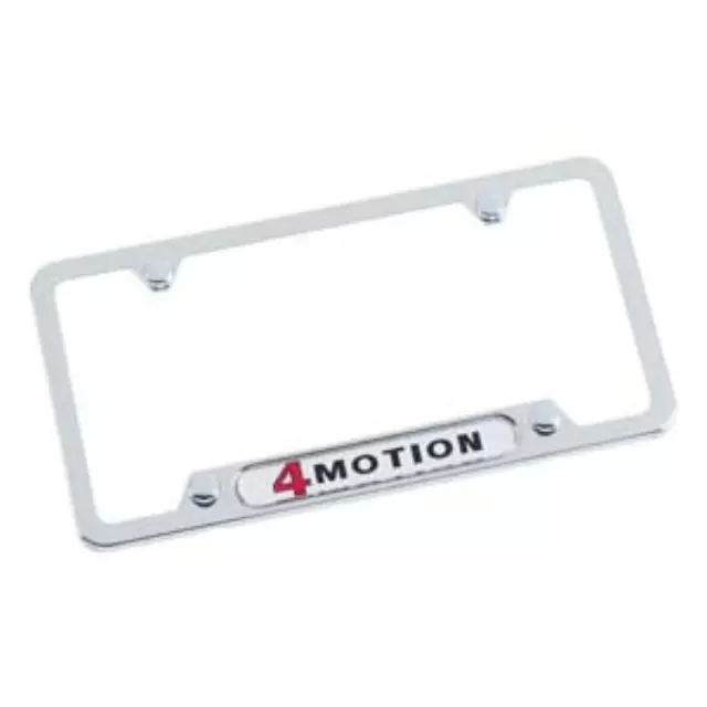 ZVW355014 - Exterior: License Plate Frame - 4Motion - Polished for Volkswagen Image