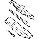 8A8Z17080B - Body: Floor Jack for Ford: Flex | Lincoln: MKT Image